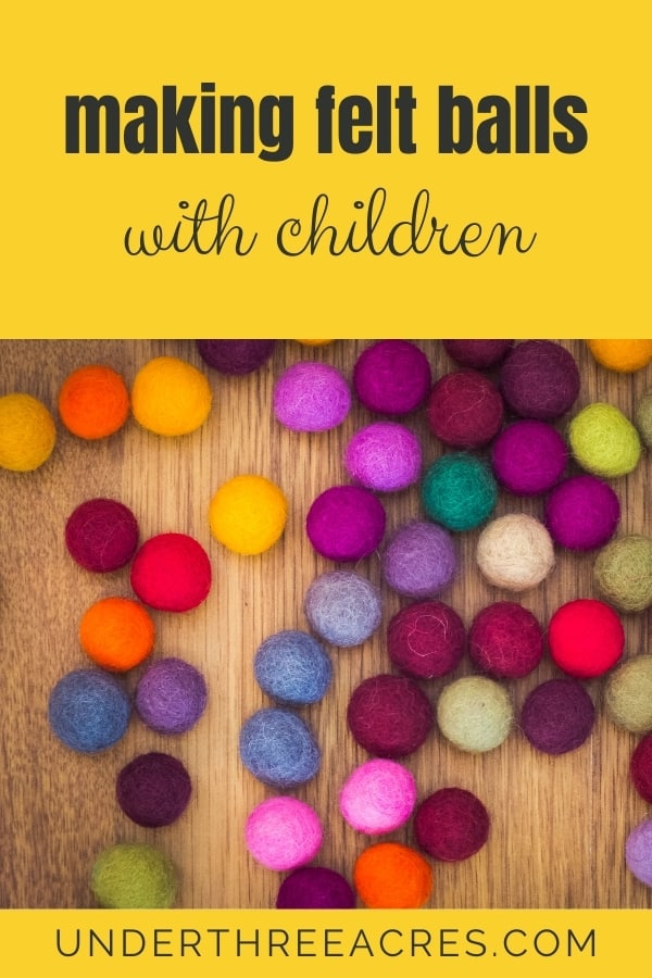 making felt balls