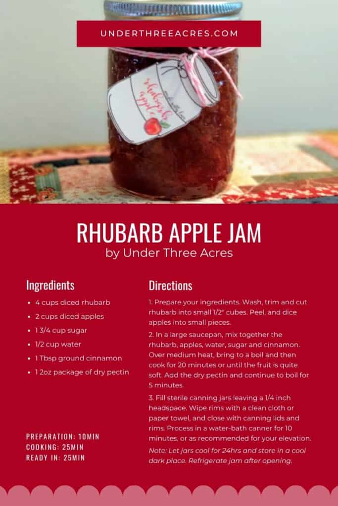 rhubarb apple jam recipe