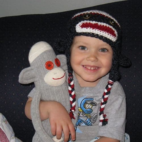 sock monkey hat