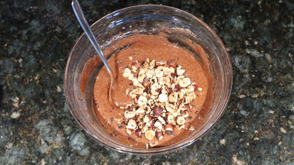 brownie batter with nuts