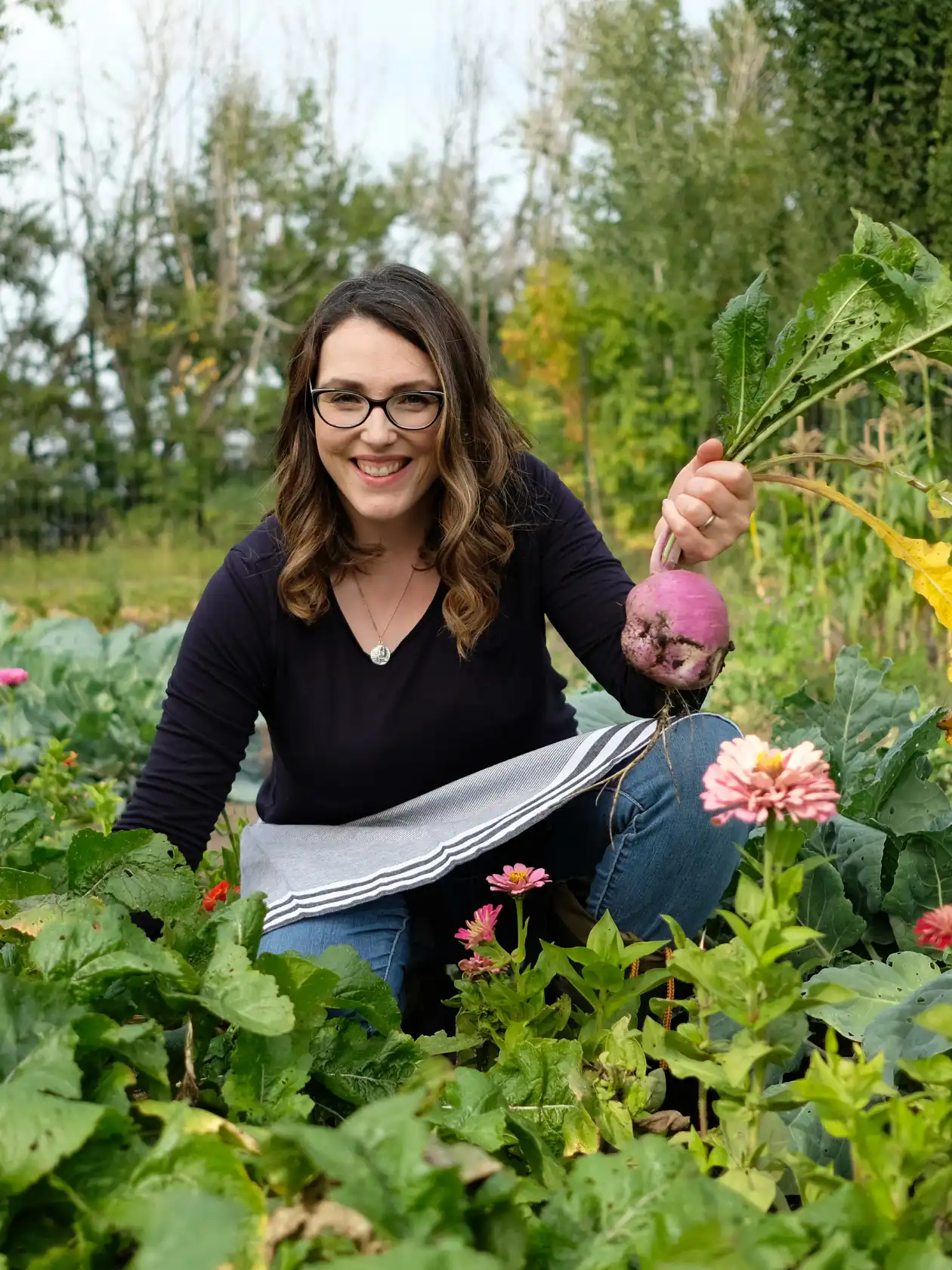 Under Three Acres Image in the Garden with Fresh Vegetables