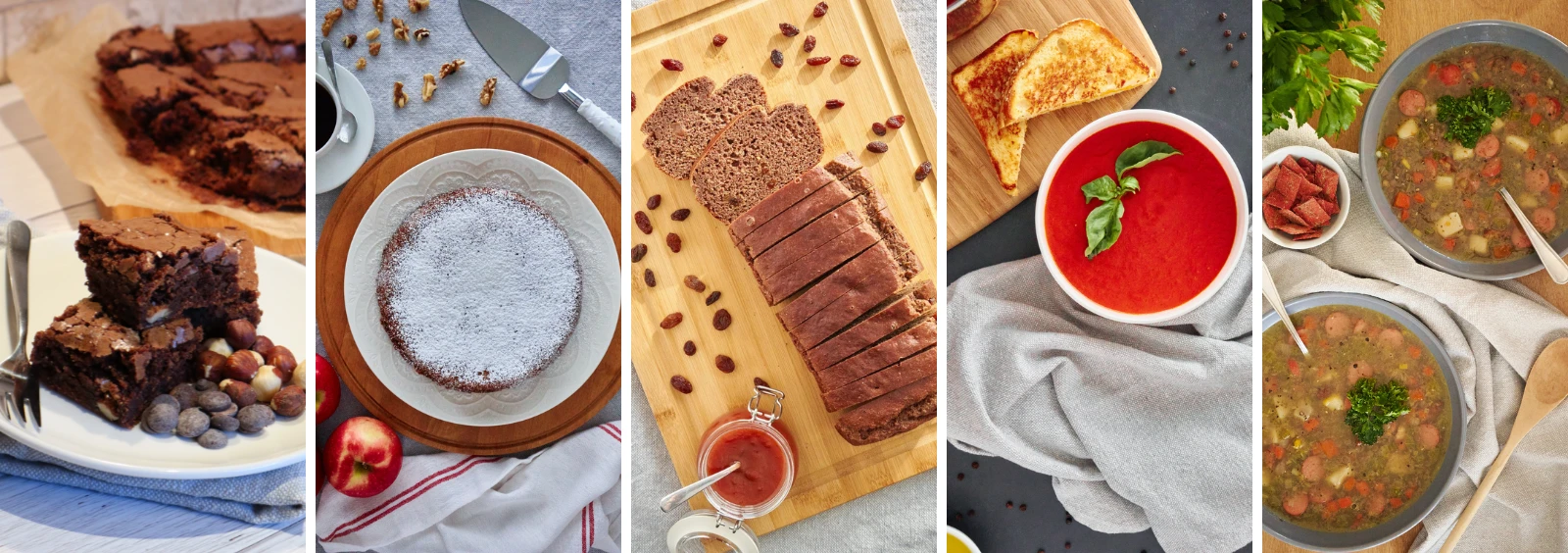 recipes food collage header